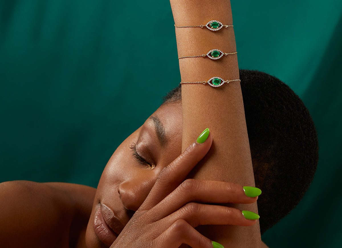 J’aime  Emerald Bracelets