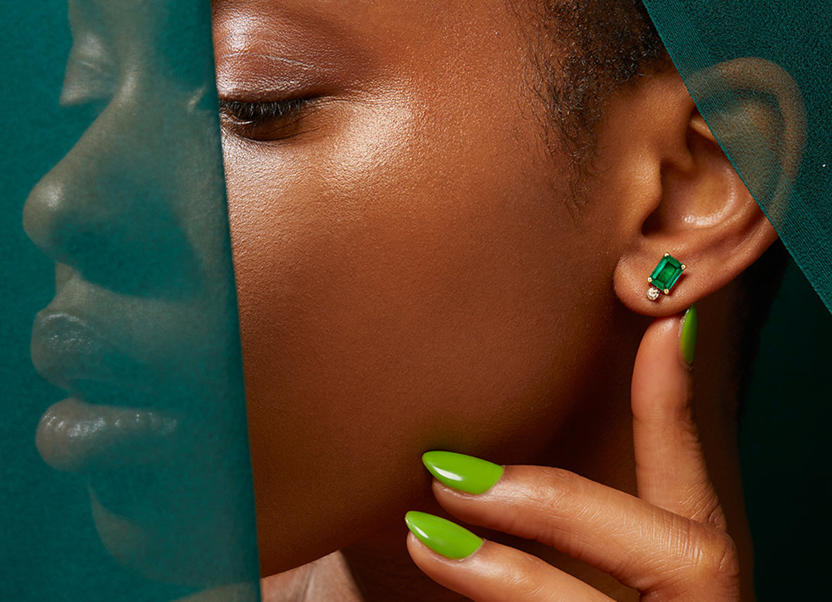 Emerald Earrings & Studs